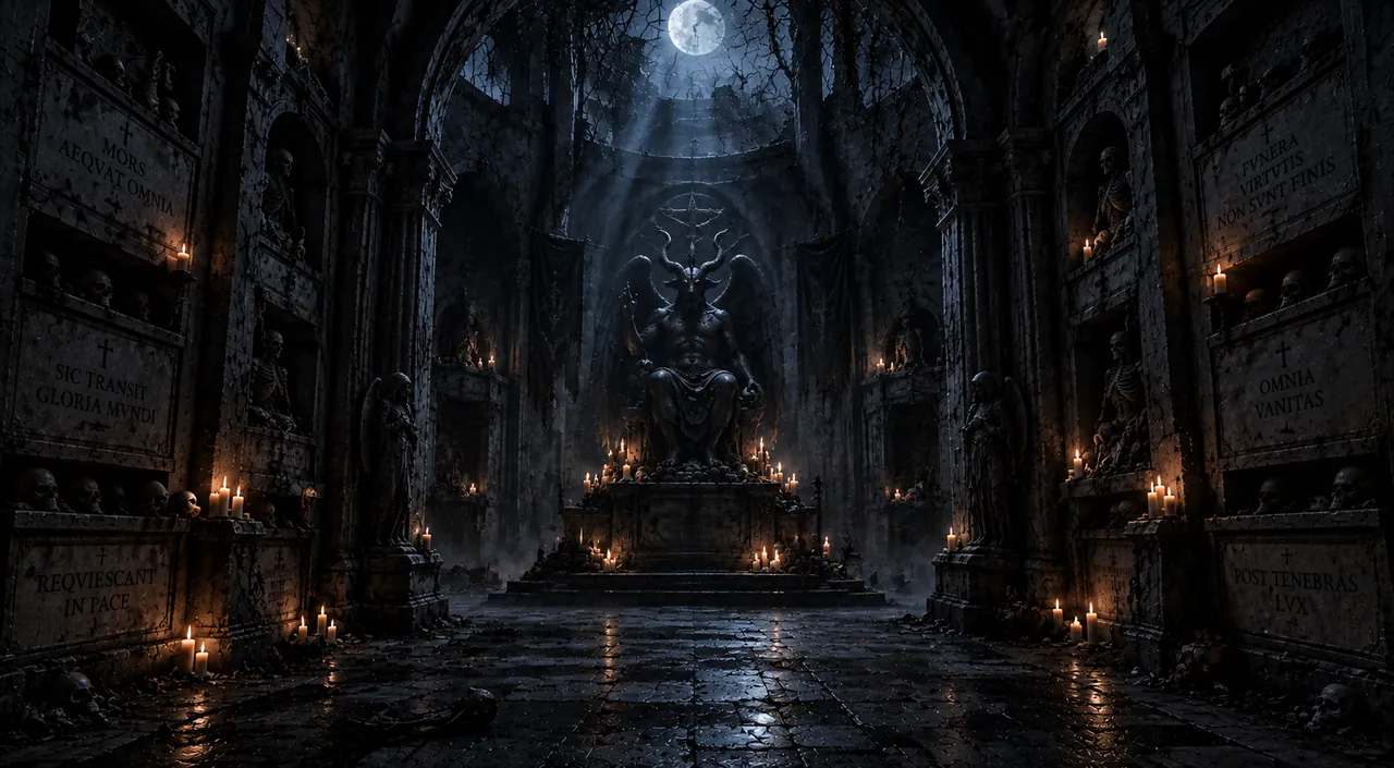 The catacombs. Something is seated at the far end and it has been waiting.